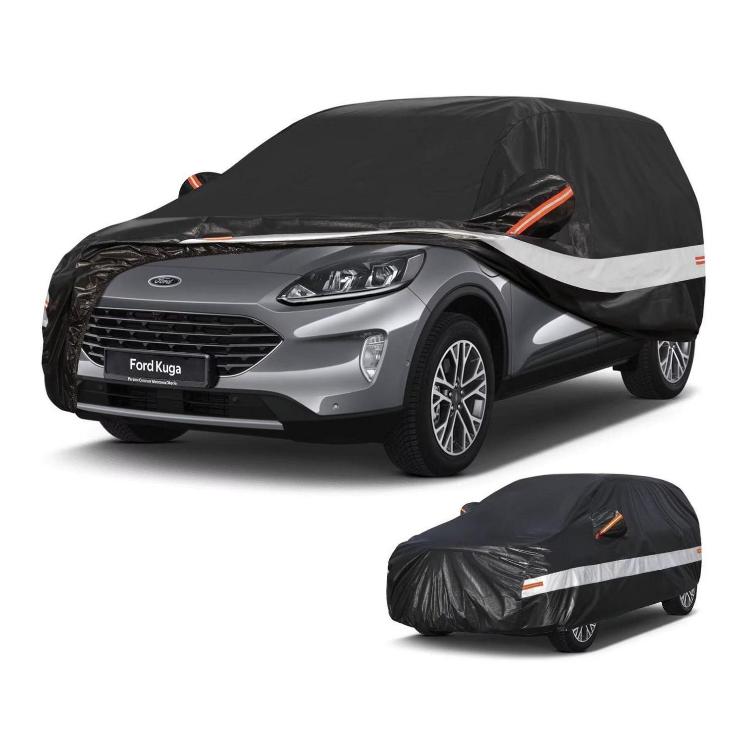Autoabdeckung Suv 10 Schichten 100% Wasserdicht Für Ford Kuga (2012-2025) Schwarz