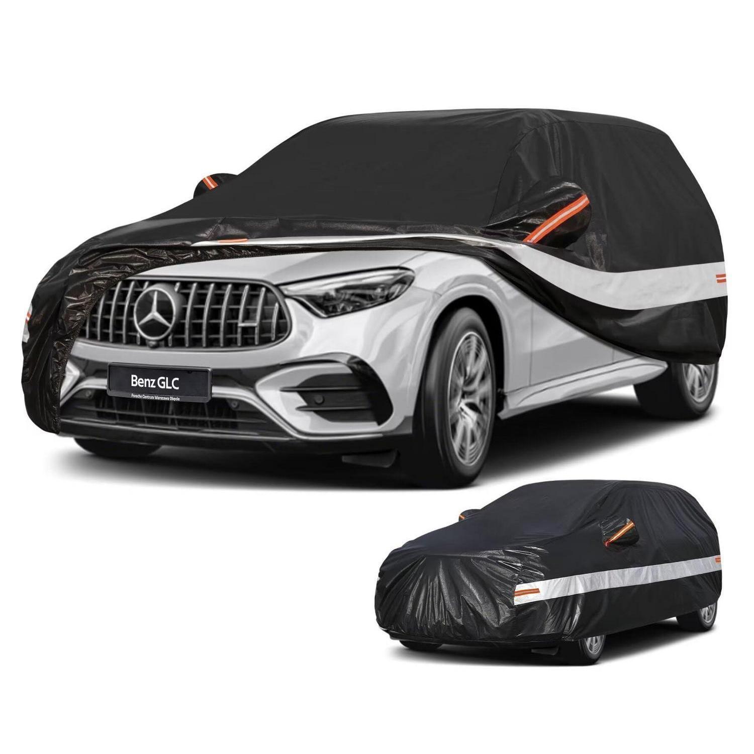Autoabdeckung Suv 10-lagig 100% Wasserdicht Für Mercedes Benz Glc (2015-2025) Schwarz