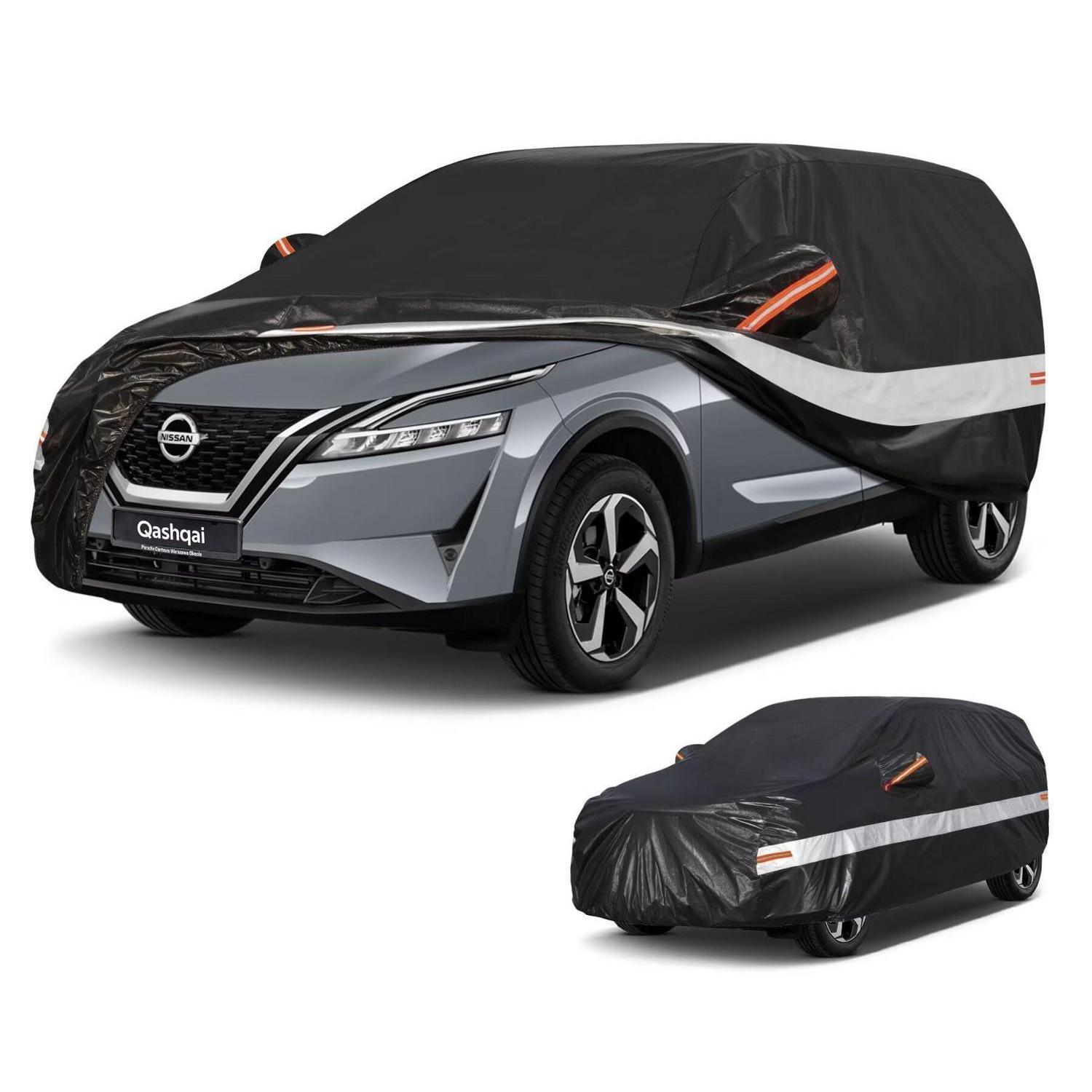 Autoabdeckung Suv 10 Schichten 100% Wasserdicht Für Nissan Qashqai (2007-2025) Schwarz