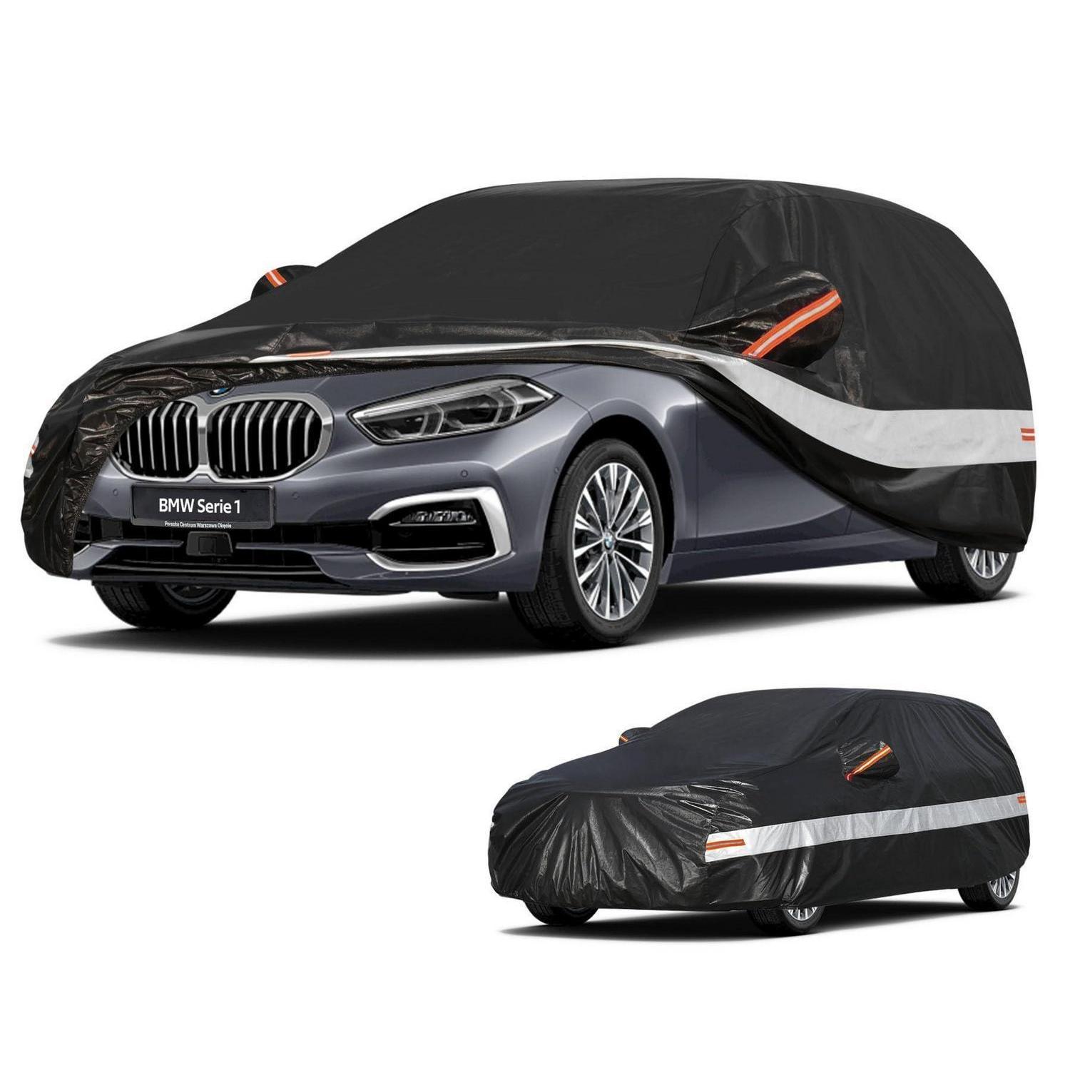Autoabdeckung 10 Schichten 100% Wasserdicht Für Bmw 1er F20/f21/f40/e87 (2004-2025) Schwarz