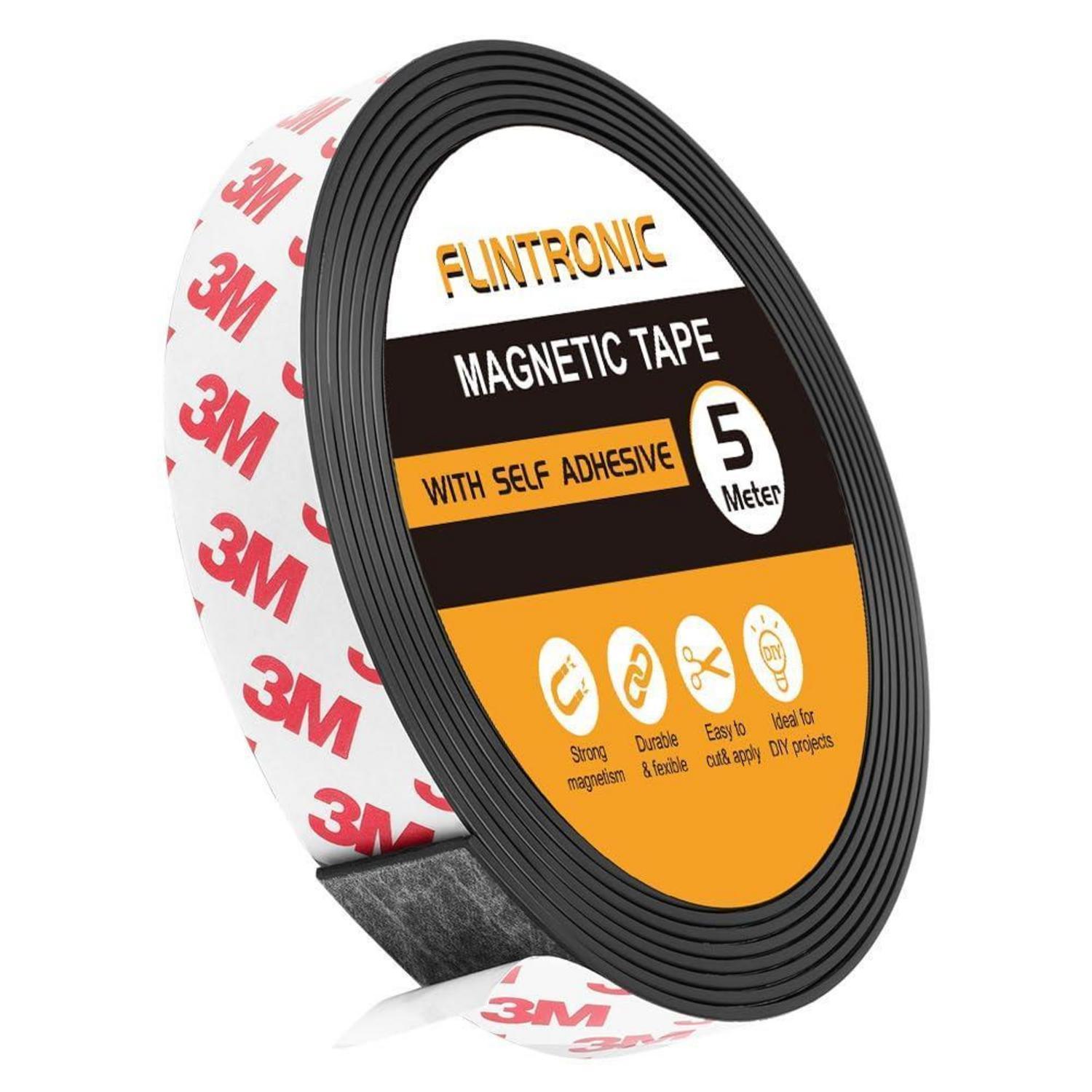 Magnetband Selbstklebend 5m Stark, Zuschneidbar Für Fliegengitter & Diy