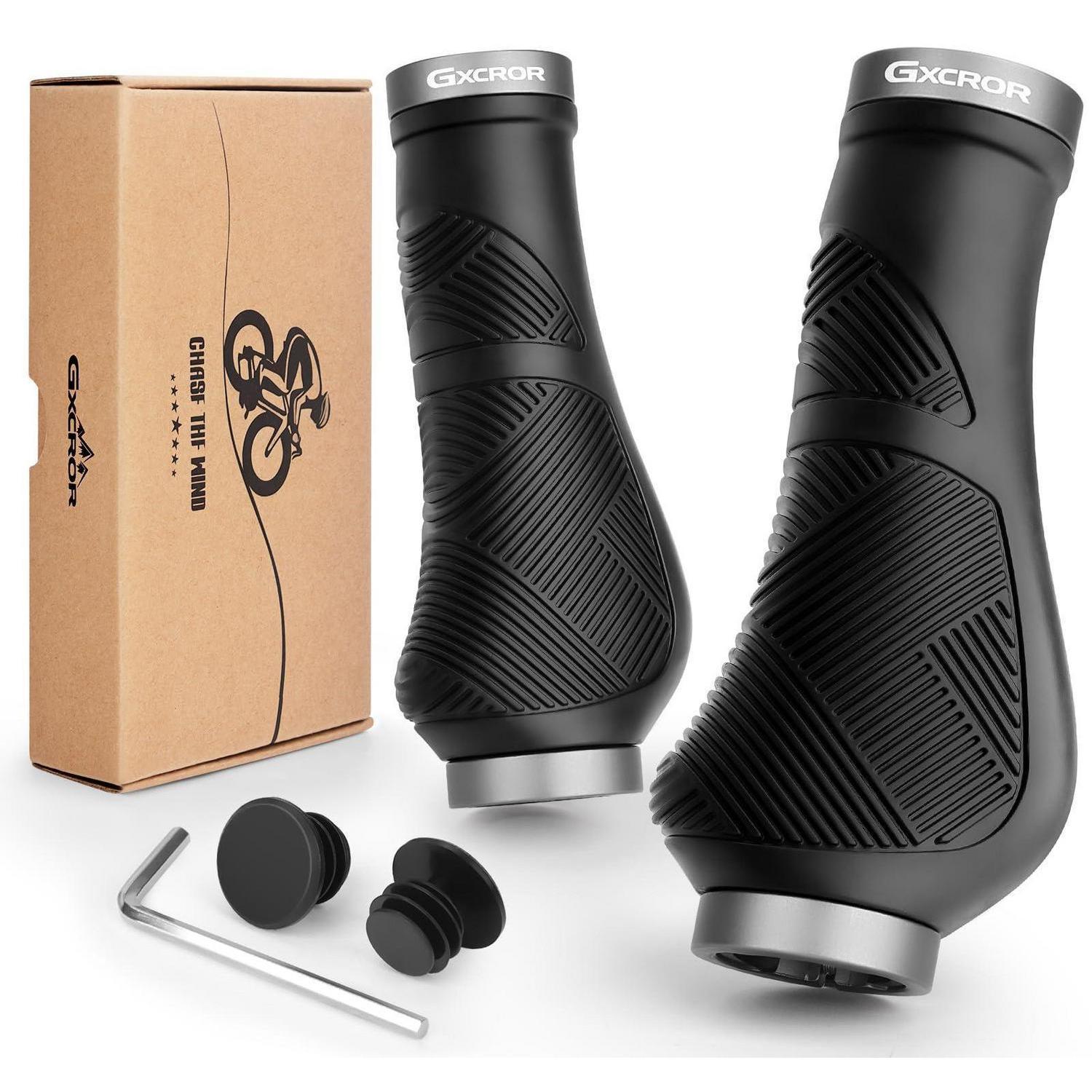 Ergonomische Fahrradgriffe Mit Doppelklemmung, Rutschfest, 22.2mm Lenker, Mtb, E-bike