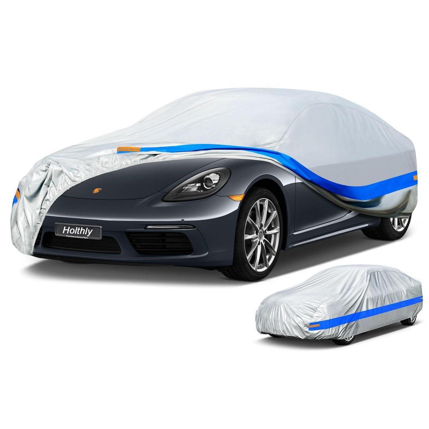 Autoabdeckung Wasserdicht Atmungsaktiv Für Coupé 420-450 Cm, Uv-schutz, Graublau