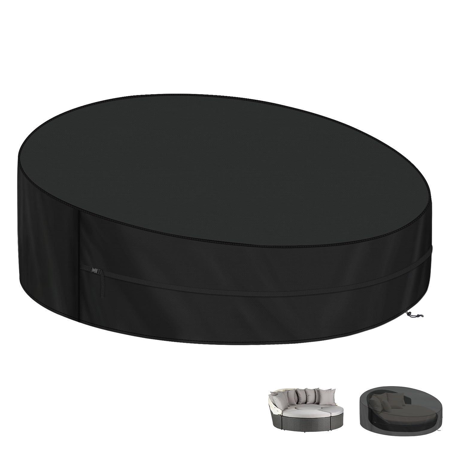Abdeckhaube Für Sonneninsel 200x90/50cm Wasserdicht Winddicht 420d Oxford