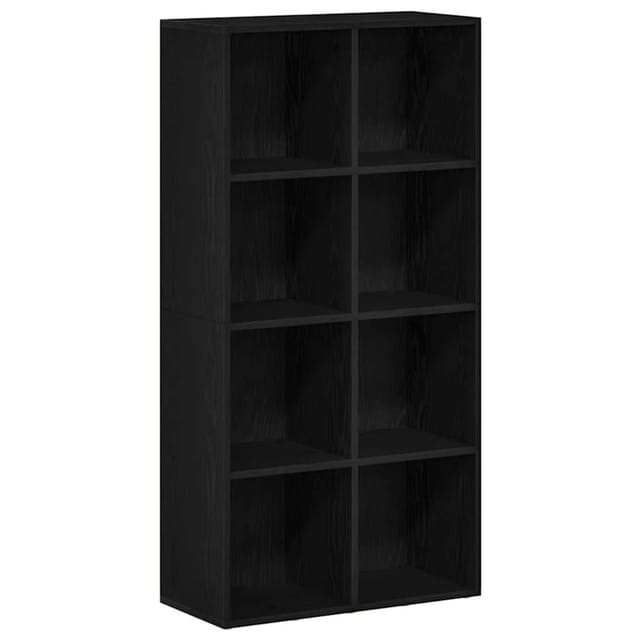 vidaXL Bücherregal Schwarz Eichen-Optik 66x30x130 cm Holzwerkstoff 862397