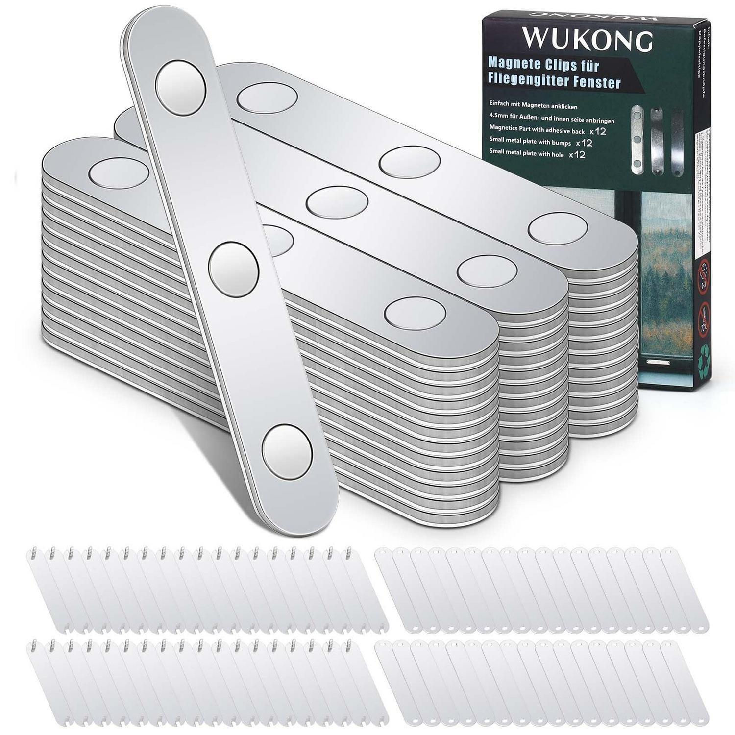 Magnet-clips Für Fliegengitter Fenster, 36er Set, Selbstklebend, Ohne Bohren