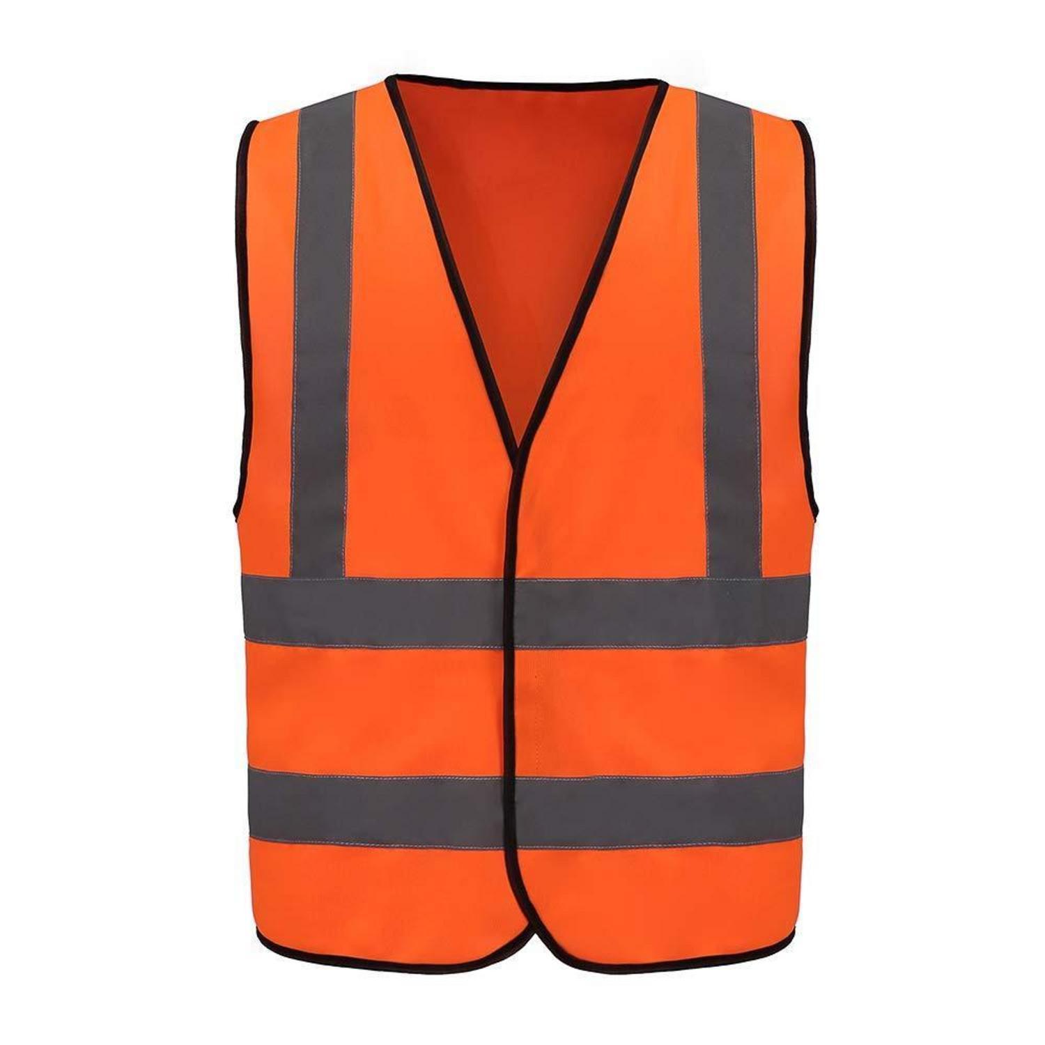 Sicherheitsweste Mit Reflektorstreifen, Warnschutzweste Orange