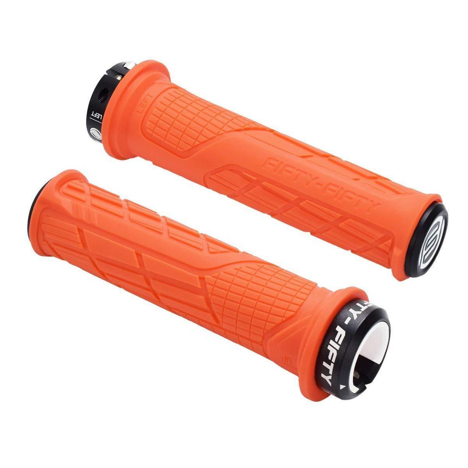 Fahrradgriffe Mtb Aus Rutschfestem Gummi, Single Lock-on, Orange