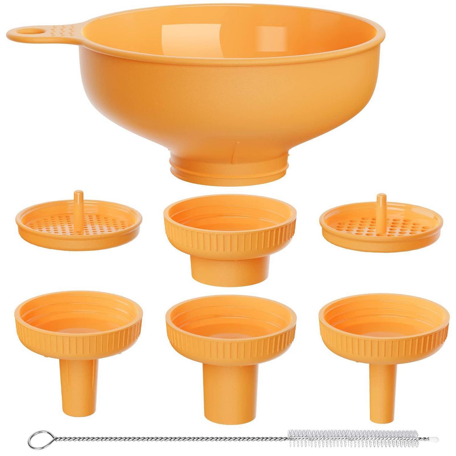 Trichter-set Mit 4 Ausgießern Und 2 Sieben Für Kleine Flaschen, Einwecken, Öl