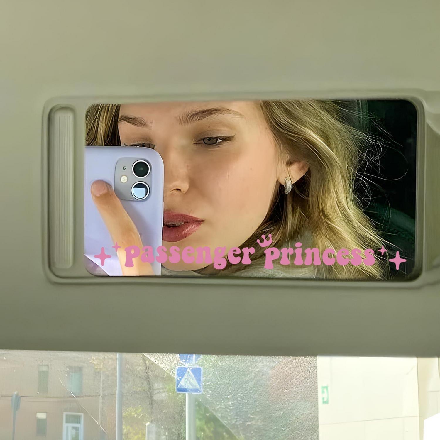 4er Pack Auto Aufkleber "passenger Princess" Rosa Vinyl, Wasserdicht