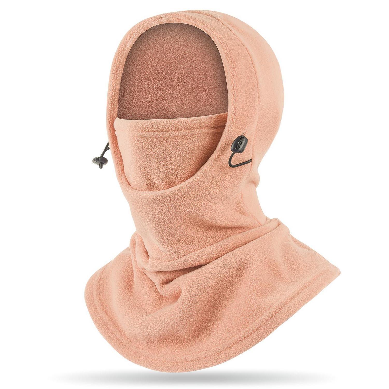 Thermo Sturmhaube Mit Kordelzug Für Damen Und Herren, Rosa