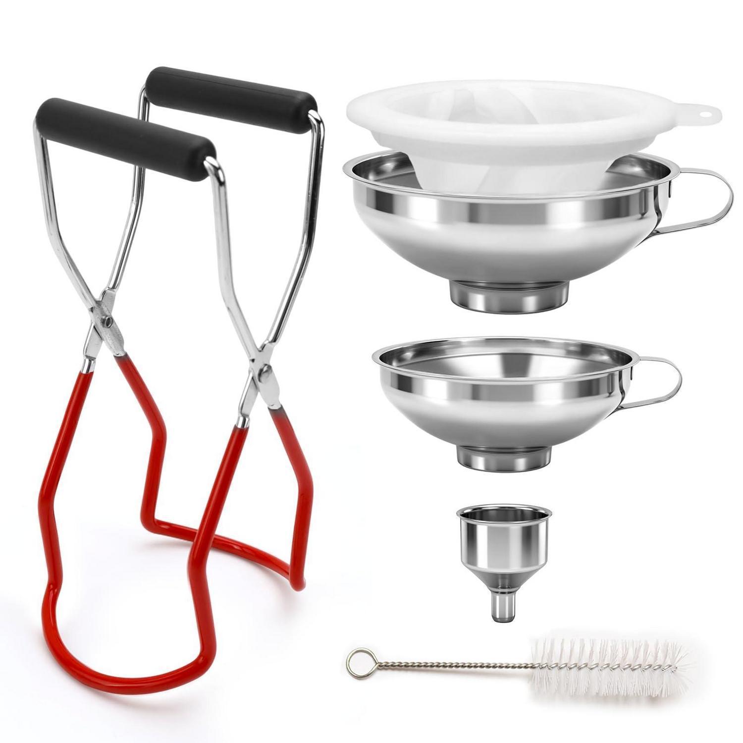 Trichter Set Edelstahl 6-teilig Mit Sieb Für Marmelade, Öl & Säfte