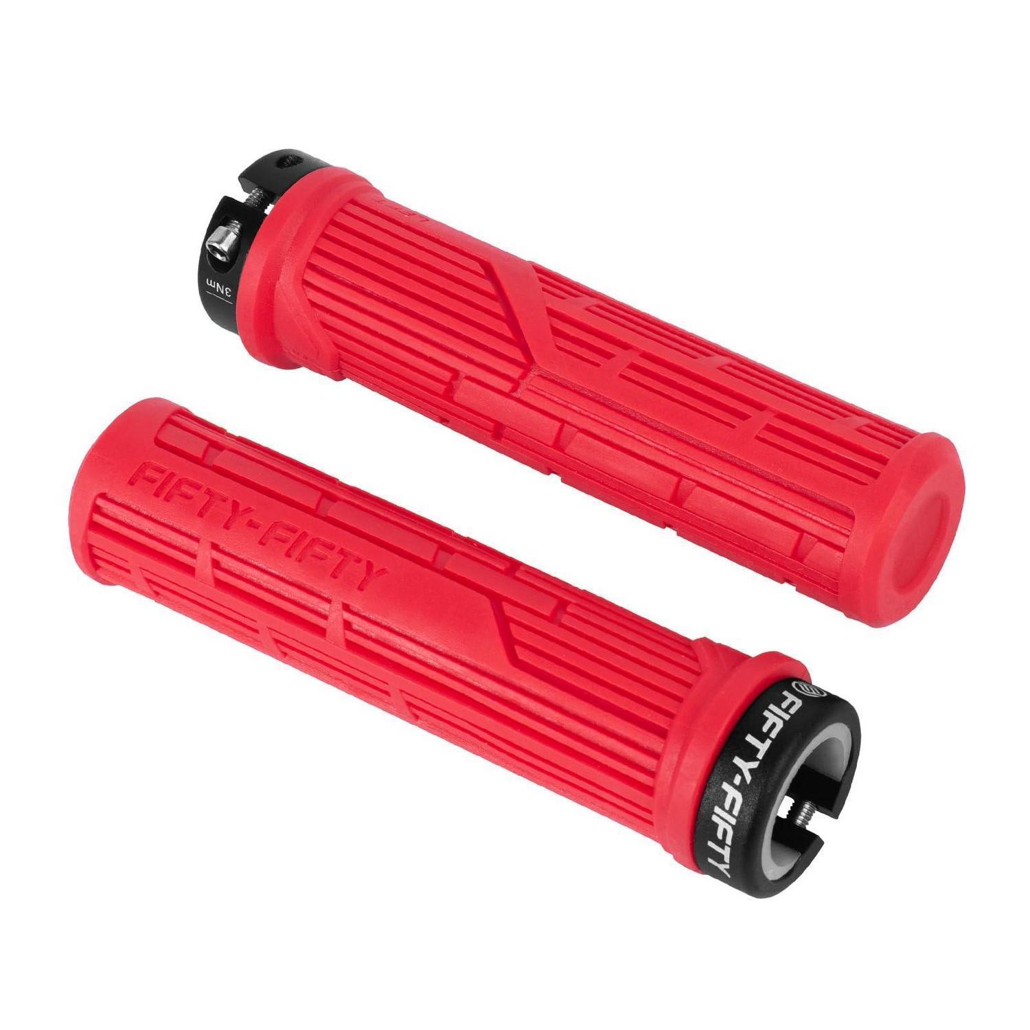 Mtb Griffe Lock-on Rot, Weich & Bequem, Rutschfest, Für Mountainbikes