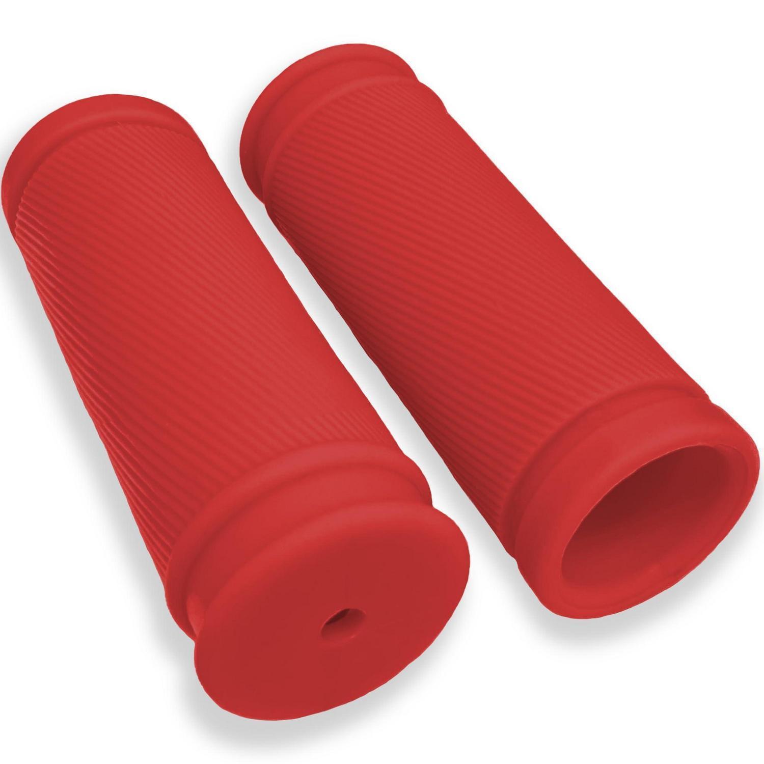 Fahrradgriffe Rot Stoßfest Rutschfest Gummi 85mm Für Mtb Rennrad Ebike