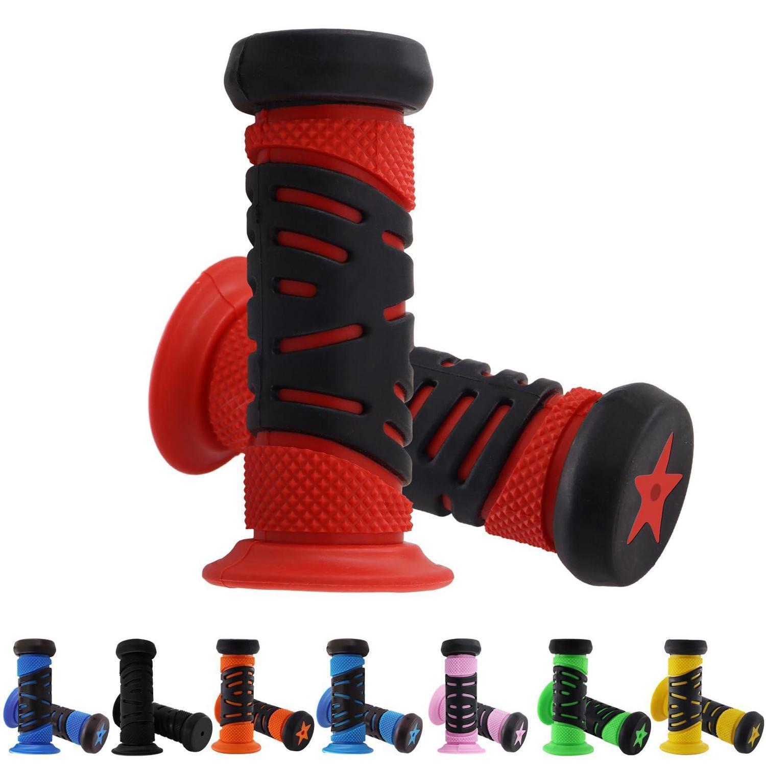 Fahrradgriffe Kinder Mit Prallschutz, 22mm Lenkerdurchmesser, 95mm Länge, Rot