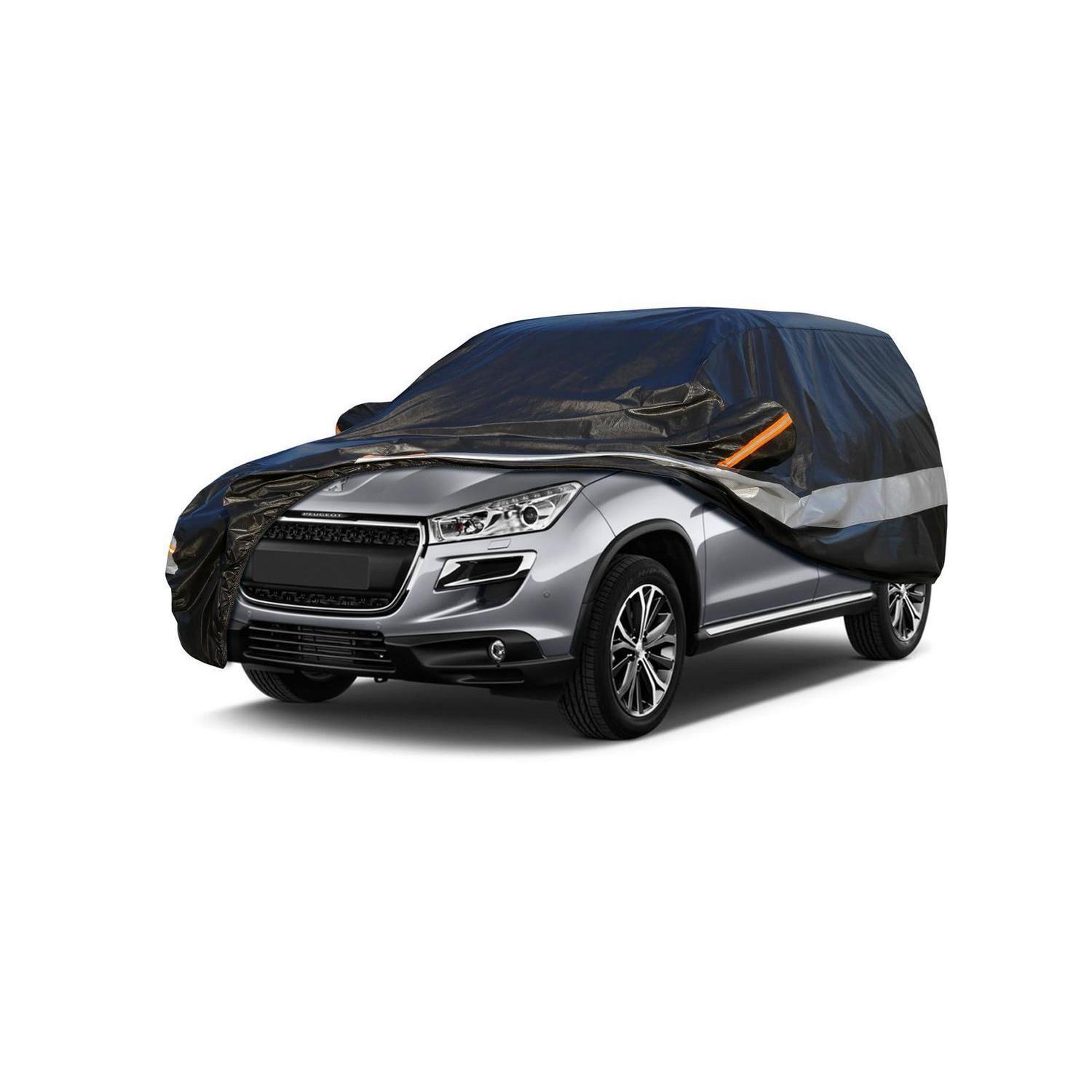 Autoabdeckung 10 Schichten Wasserdicht Atmungsaktiv Für Peugeot 4008 (2012-2017) Schwarz