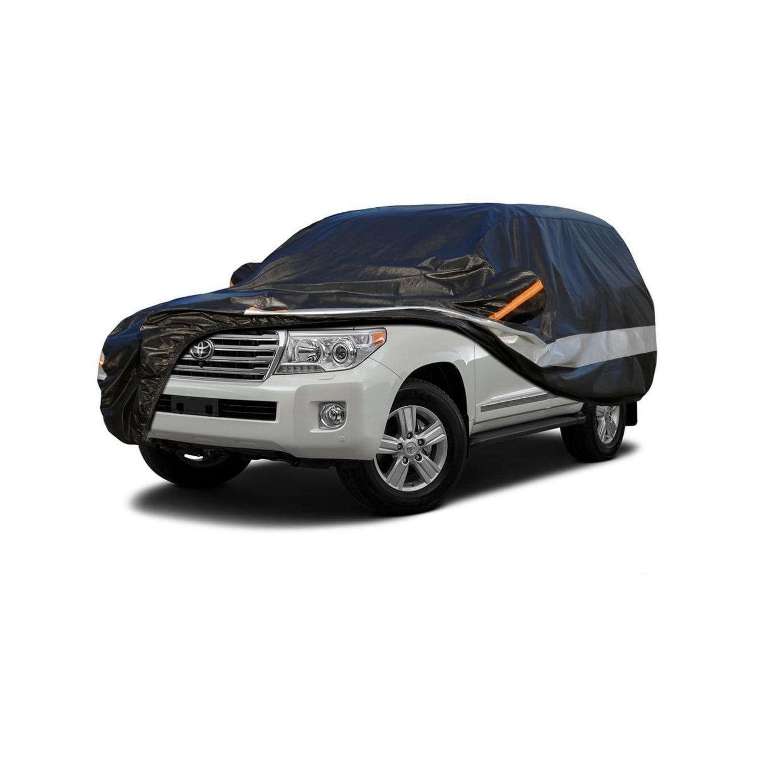 Autoabdeckung 10 Schichten Wasserdicht Atmungsaktiv Für Toyota Land Cruiser (2007-2021) Schwarz