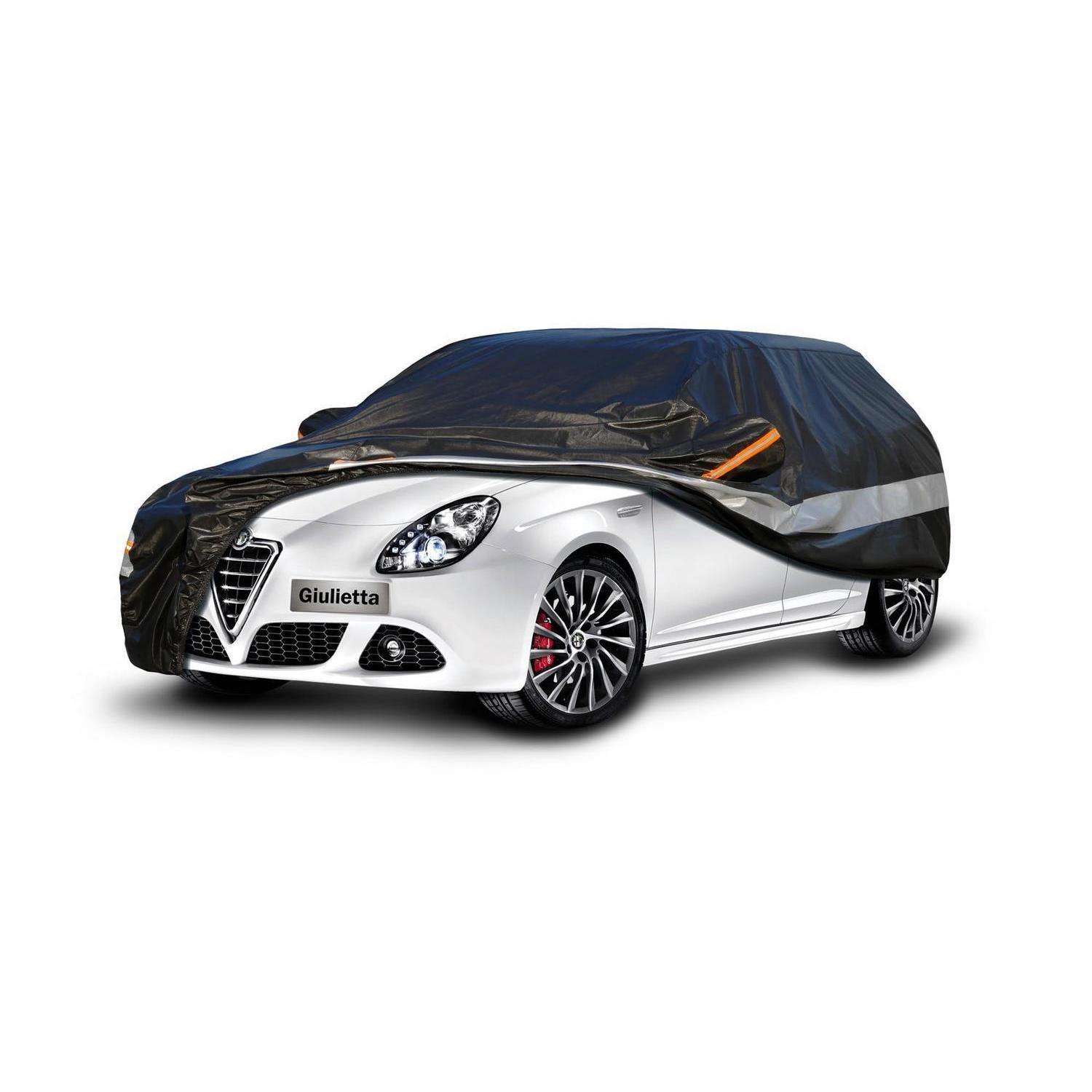 Autoabdeckung 10 Schichten Wasserdicht Atmungsaktiv Für Alfa Romeo Giulietta (2010-2020) Schwarz