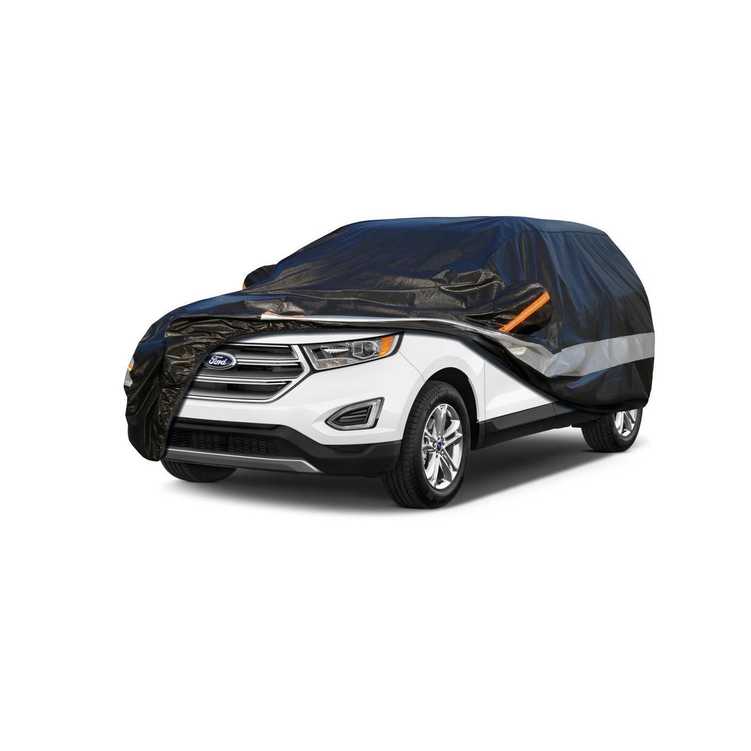 Autoabdeckung 10 Schichten Für Ford Edge (2007-2023) Wasserdicht Atmungsaktiv Schwarz