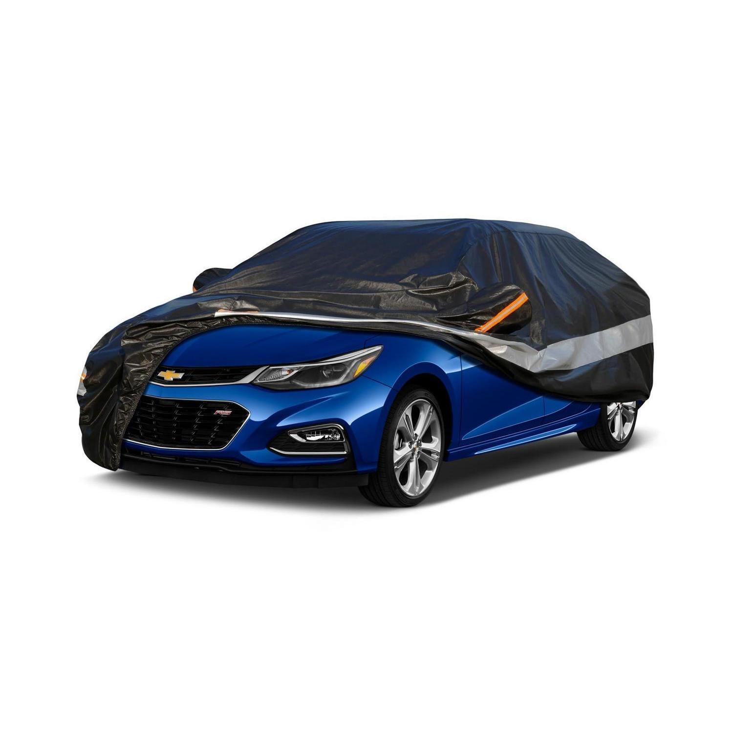 Autoabdeckung 10 Schichten Wasserdicht Atmungsaktiv Für Chevrolet Cruze (2007-2023) Schwarz
