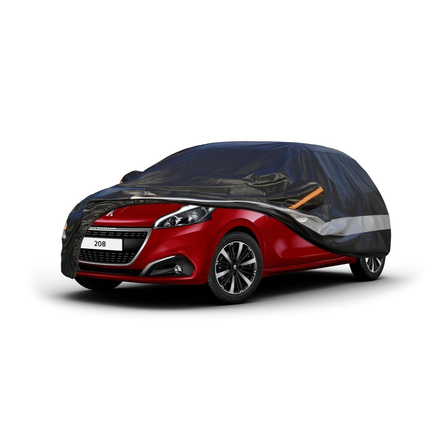 Autoabdeckung 10 Schichten Wasserdicht Atmungsaktiv Für Peugeot 208 (2005-2023) Schwarz