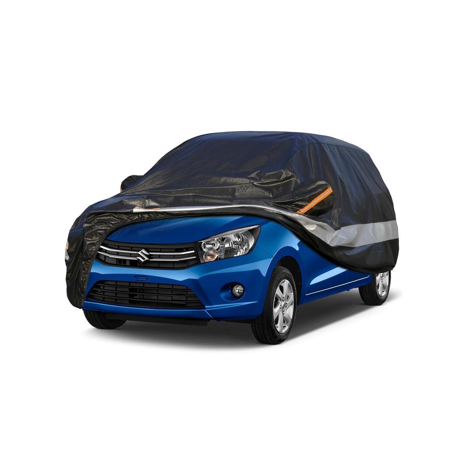 Autoabdeckung 10 Schichten Wasserdicht Atmungsaktiv Für Suzuki Celerio (2014-2023) Schwarz