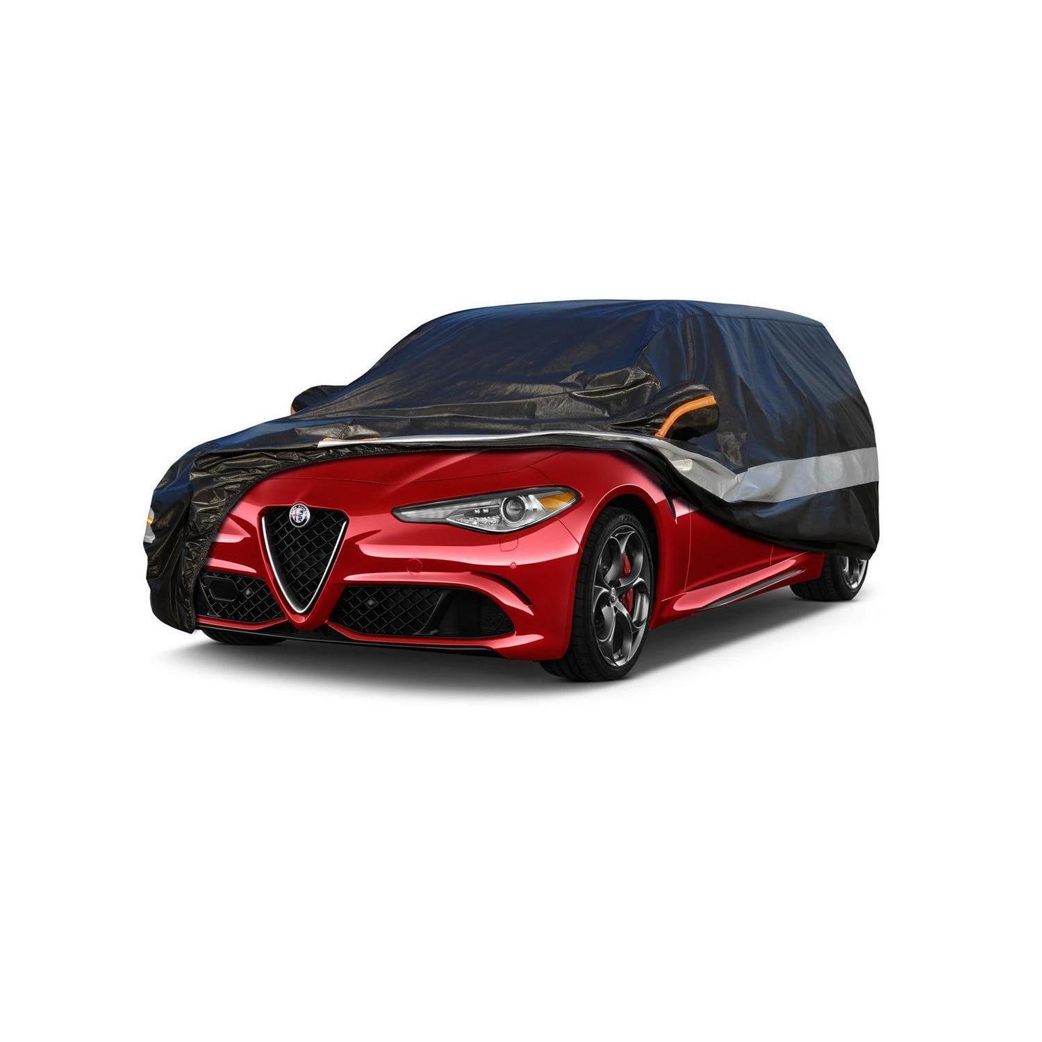 Autoabdeckung 10 Schichten Wasserdicht Atmungsaktiv Für Alfa Romeo Tonale (2022-2023) Schwarz