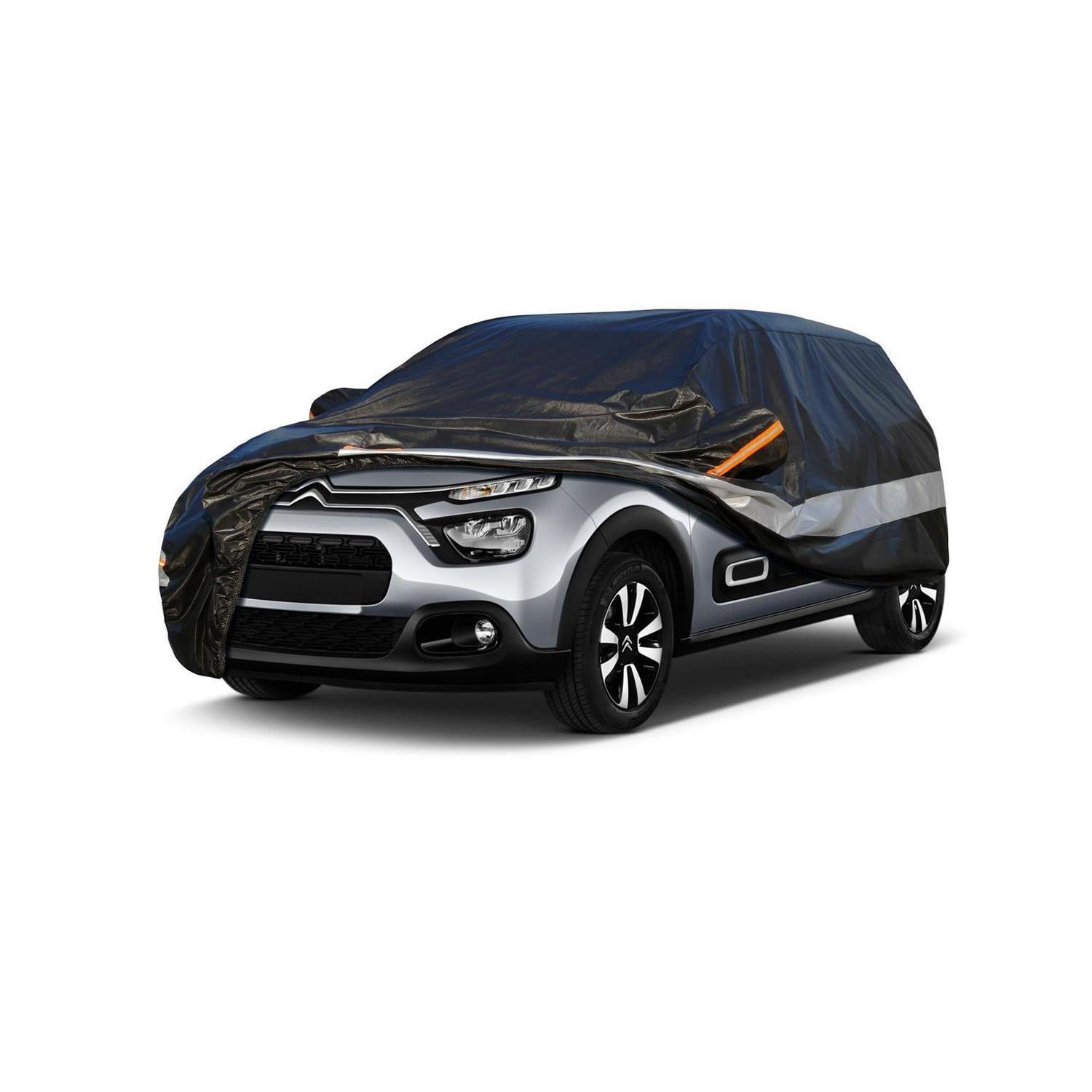 Autoabdeckung 10 Schichten Wasserdicht Atmungsaktiv Für Citroen C3 (2017-2023) Schwarz