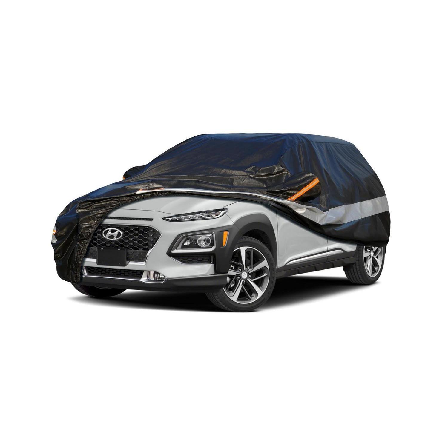 Autoabdeckung 10 Schichten Wasserdicht Atmungsaktiv Für Hyundai Kona (2017-2023) Schwarz