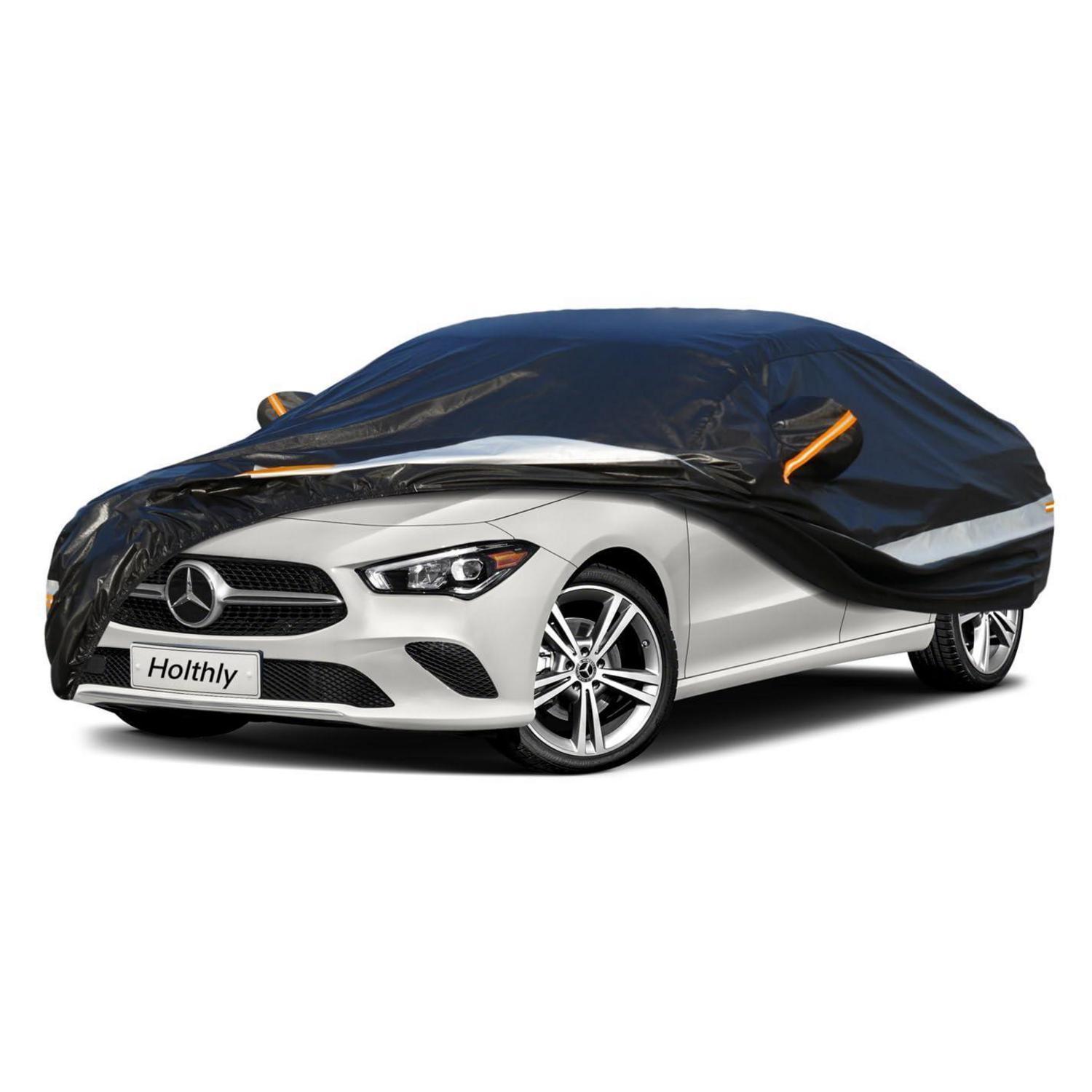 Autoabdeckung 10 Schichten Wasserdicht Atmungsaktiv Für Mercedes-benz Cla-class (2013-2023) Schwarz
