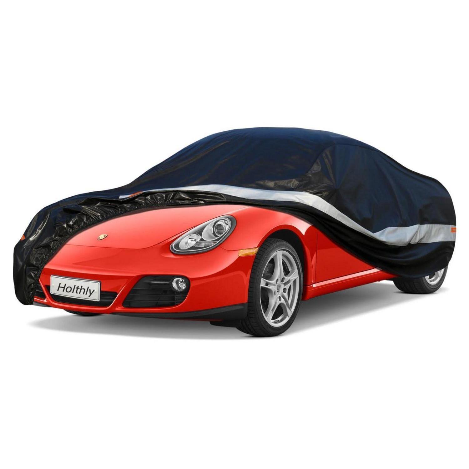 10-schicht Autoabdeckung Wasserdicht Atmungsaktiv Für Porsche Cayman (1996-2023) Schwarz