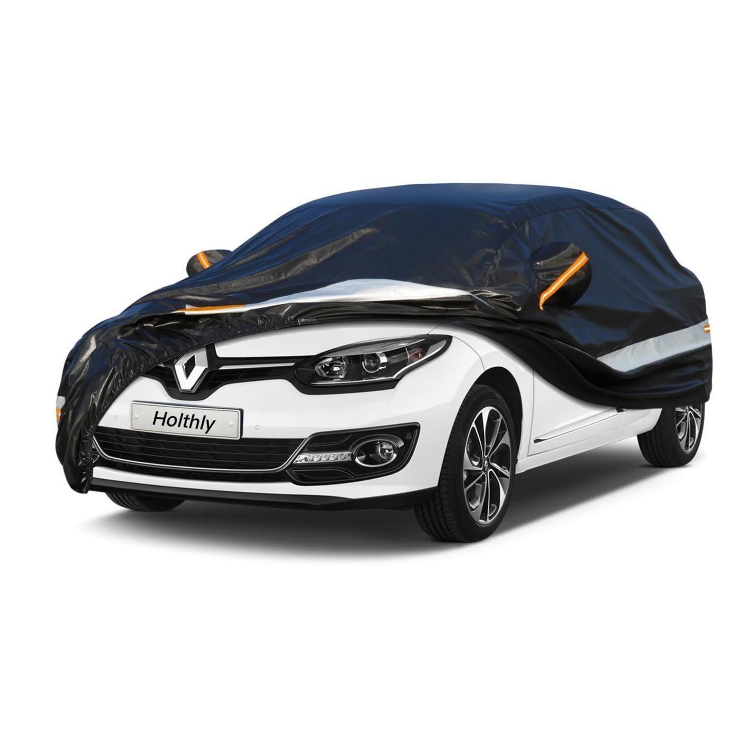 Autoabdeckung 10 Schichten Wasserdicht Atmungsaktiv Für Renault Megane (2016-2023) Schwarz