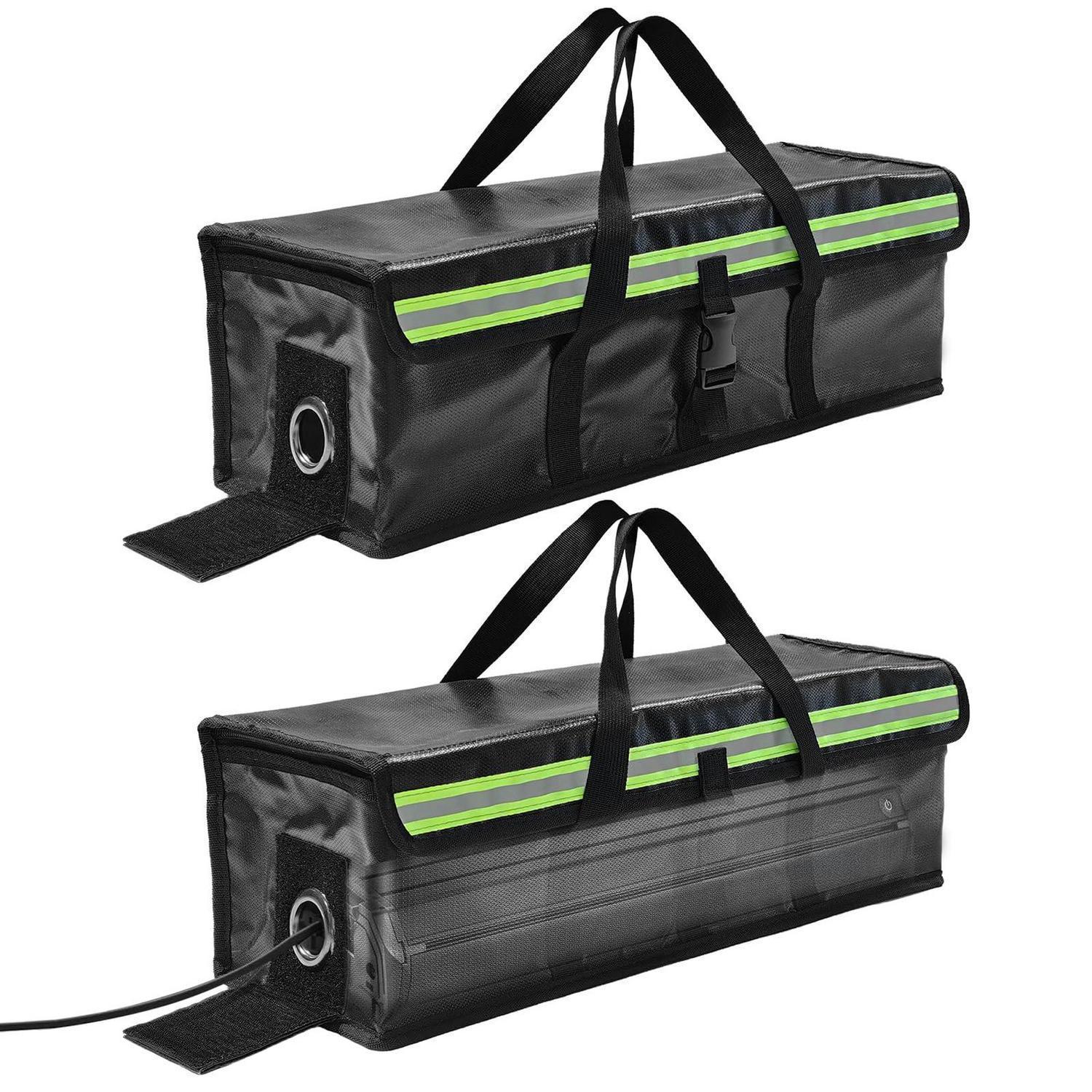 2er Set E-bike Akku Tasche Feuerfest, Wasserdicht, Für Lagerung & Transport