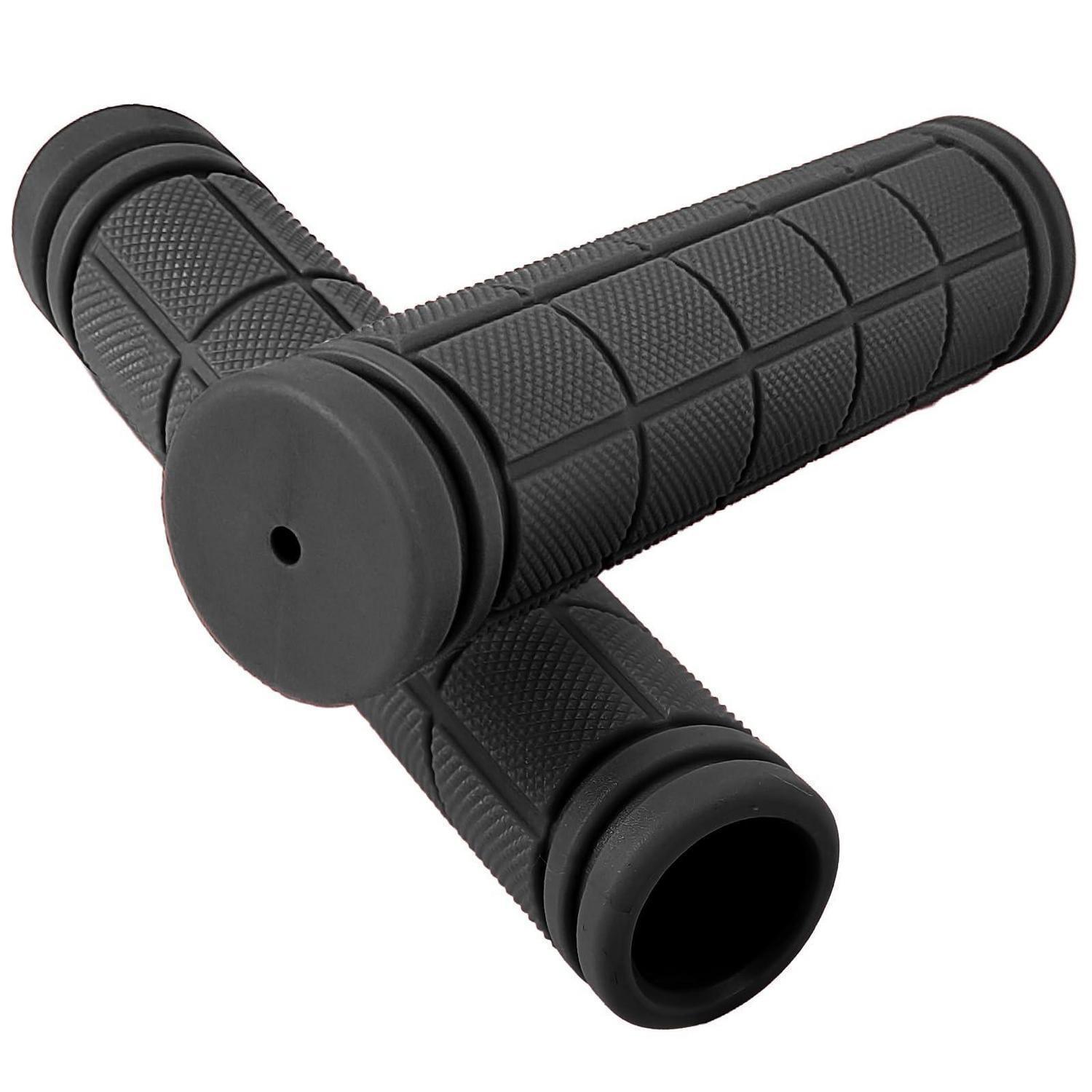Fahrradgriffe 2 Stück Ergonomische Gummi Lenkergriffe 22mm Für Mountainbike Roller Schwarz