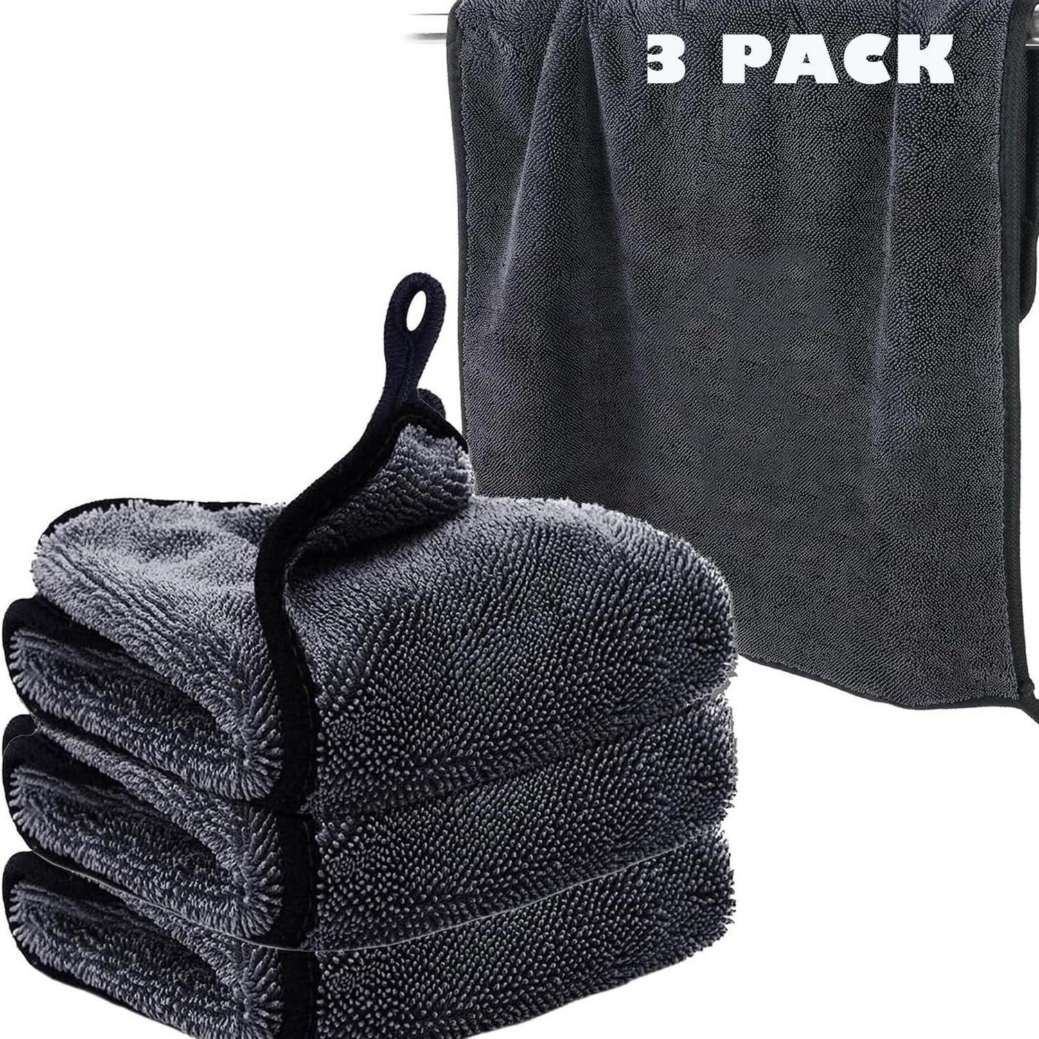 3er Pack Mikrofaser Trockentücher 40x60cm, Schnelltrocknend, Superabsorbierend
