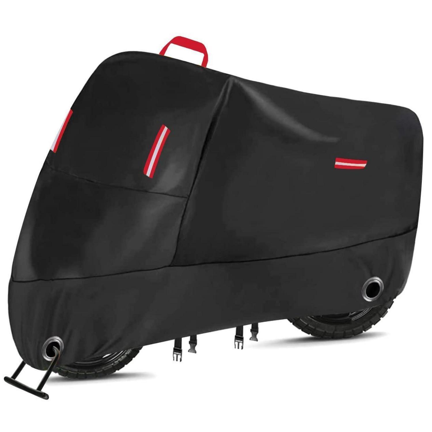 Motorradabdeckung 300d Oxford Wasserdicht Mit Reflektorstreifen, Größe 4xl