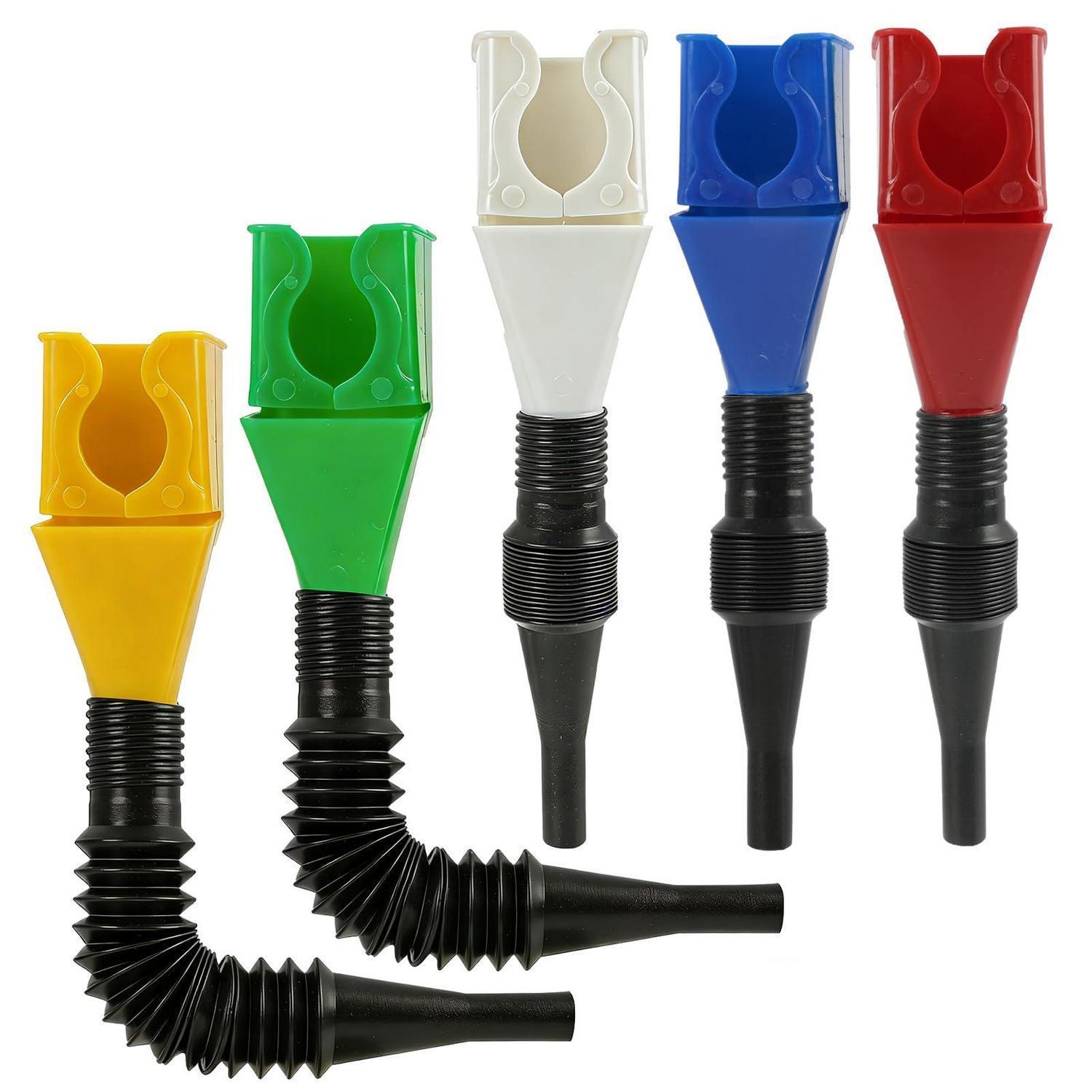 5x Flexibler Schnelltrichter Für Auto & Haushalt, Faltbar, Öltrichter