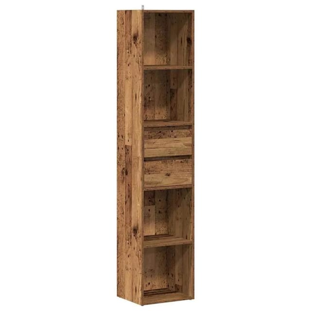 vidaXL Bücherregal Altholz-Optik 36x30x171 cm Holzwerkstoff 856046