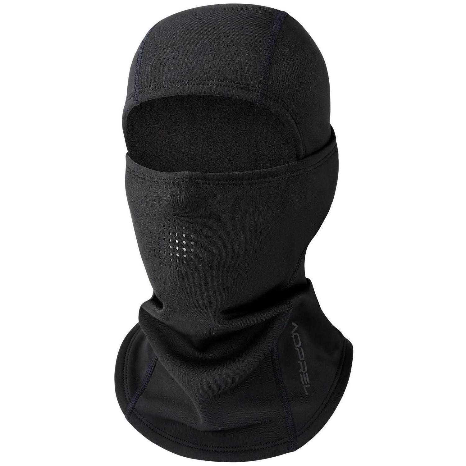Sturmhaube Winter Balaclava Herren Damen Winddicht Atmungsaktiv Mit Laserperforation Für Fahrrad, Skifahren, Motorrad Schwarz