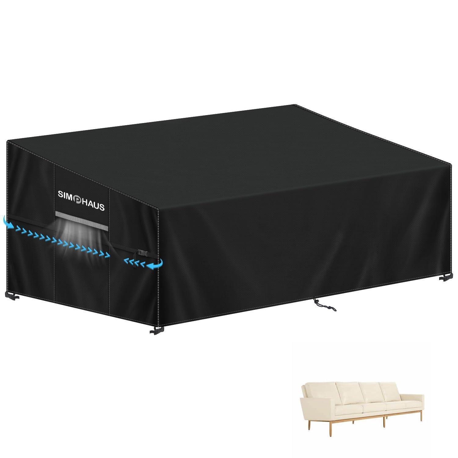 Gartensofa Abdeckung 265cm Wasserdicht 420d Oxford Für 5-6 Sitzer Lounge