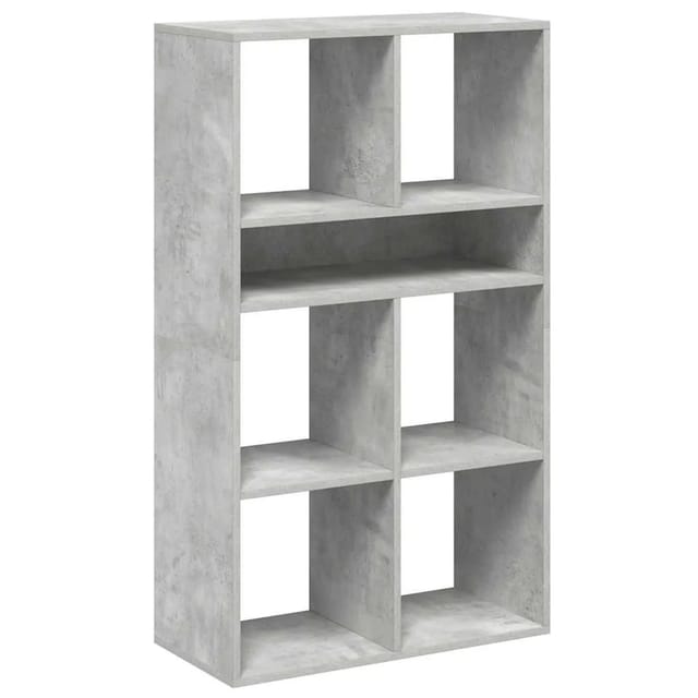 vidaXL Bücherregal Betongrau 66x31x112 cm Holzwerkstoff 860304