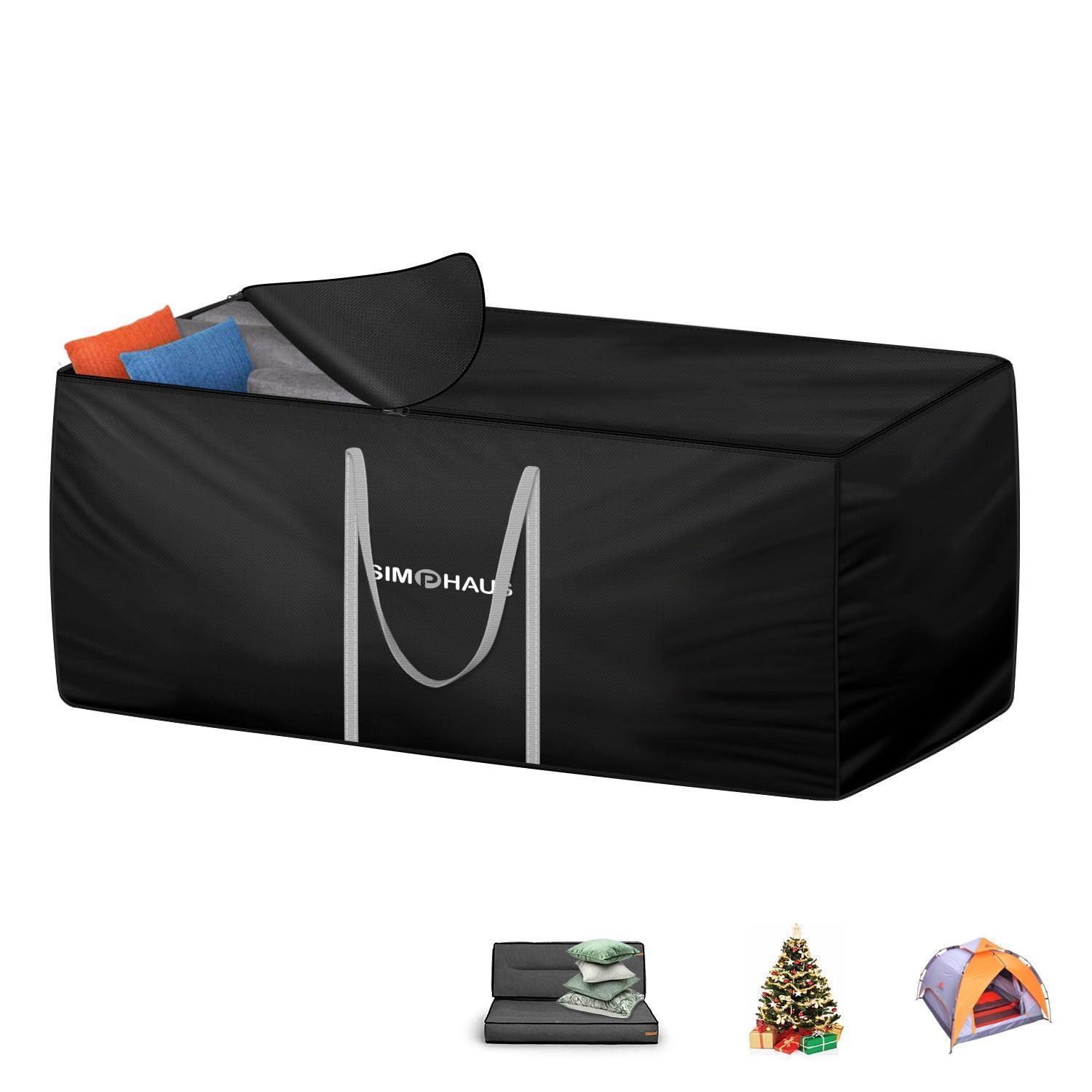 Gartenauflagen Tasche 150x60x80cm, Wasserdicht 420d Oxford, Mit Reißverschluss