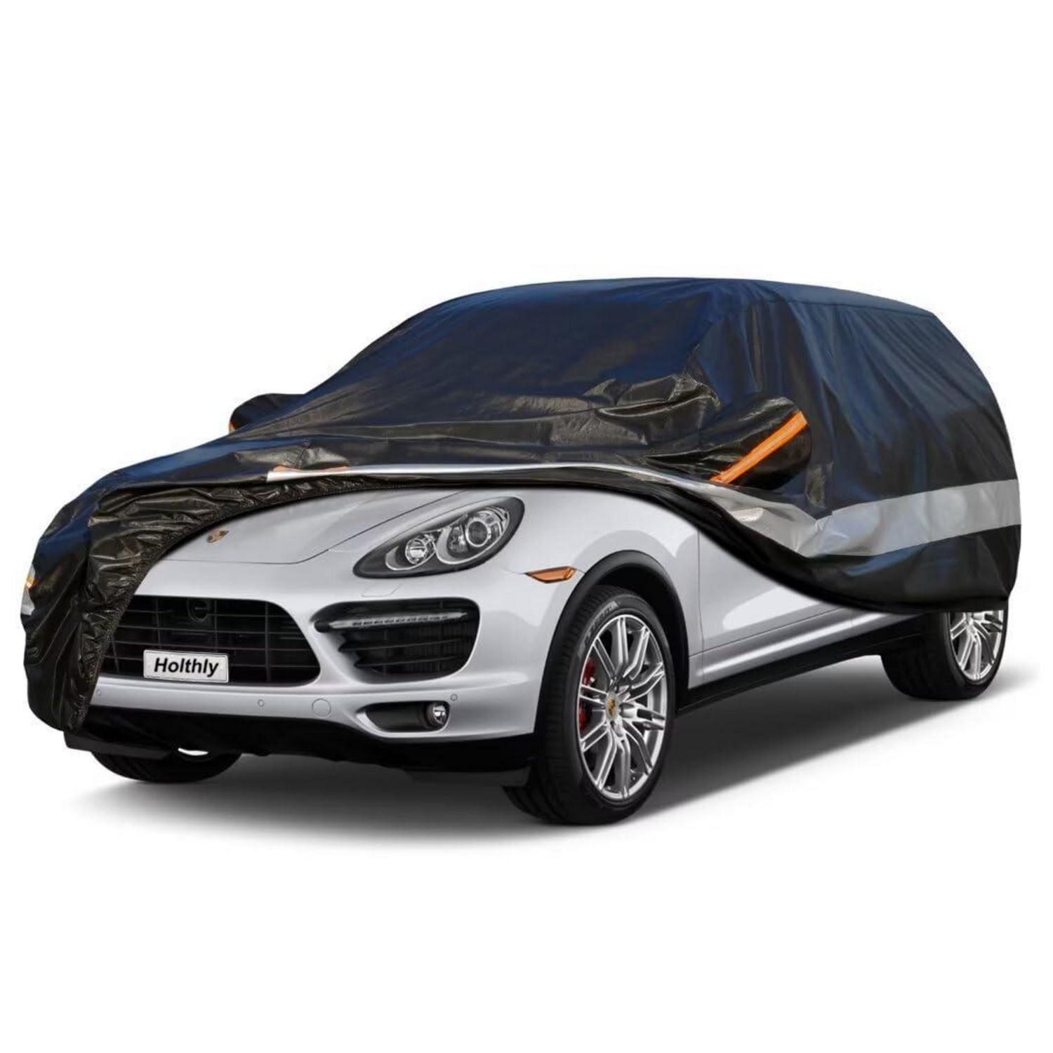 Auto Abdeckplane Für Porsche Cayenne (2002-2024) 10-lagig Wasserdicht Uv-schutz Schwarz