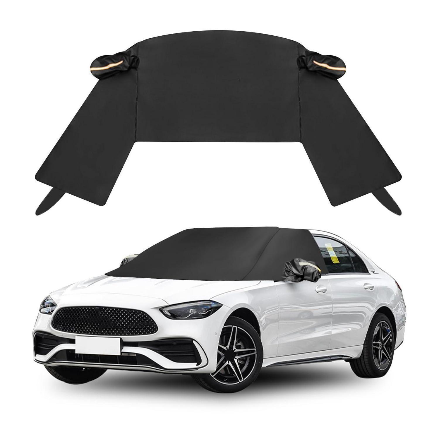 Auto Windschutzscheibenabdeckung 146x112cm, Ganzjahresschutz, Wasserdicht, Winddicht