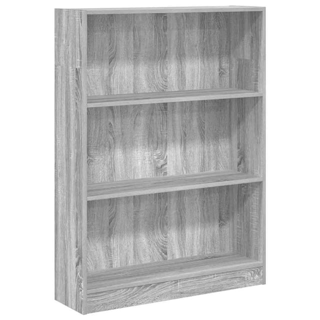 vidaXL Bücherregal Grau Sonoma 80x24x109 cm Holzwerkstoff 857840