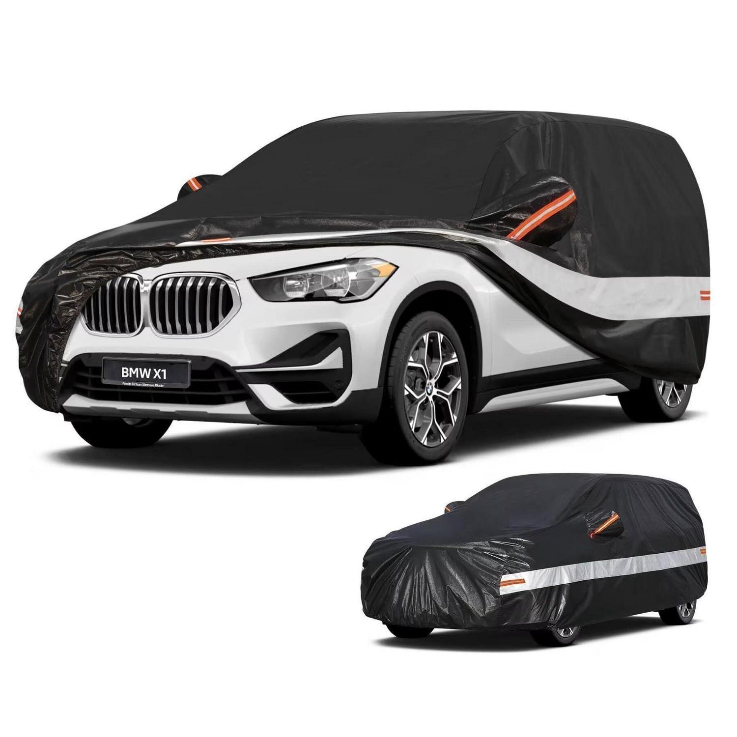 Autoabdeckung Suv 10 Schichten 100% Wasserdicht Für Bmw X1 E84/f48/f49/u11 (2009-2025) Schwarz