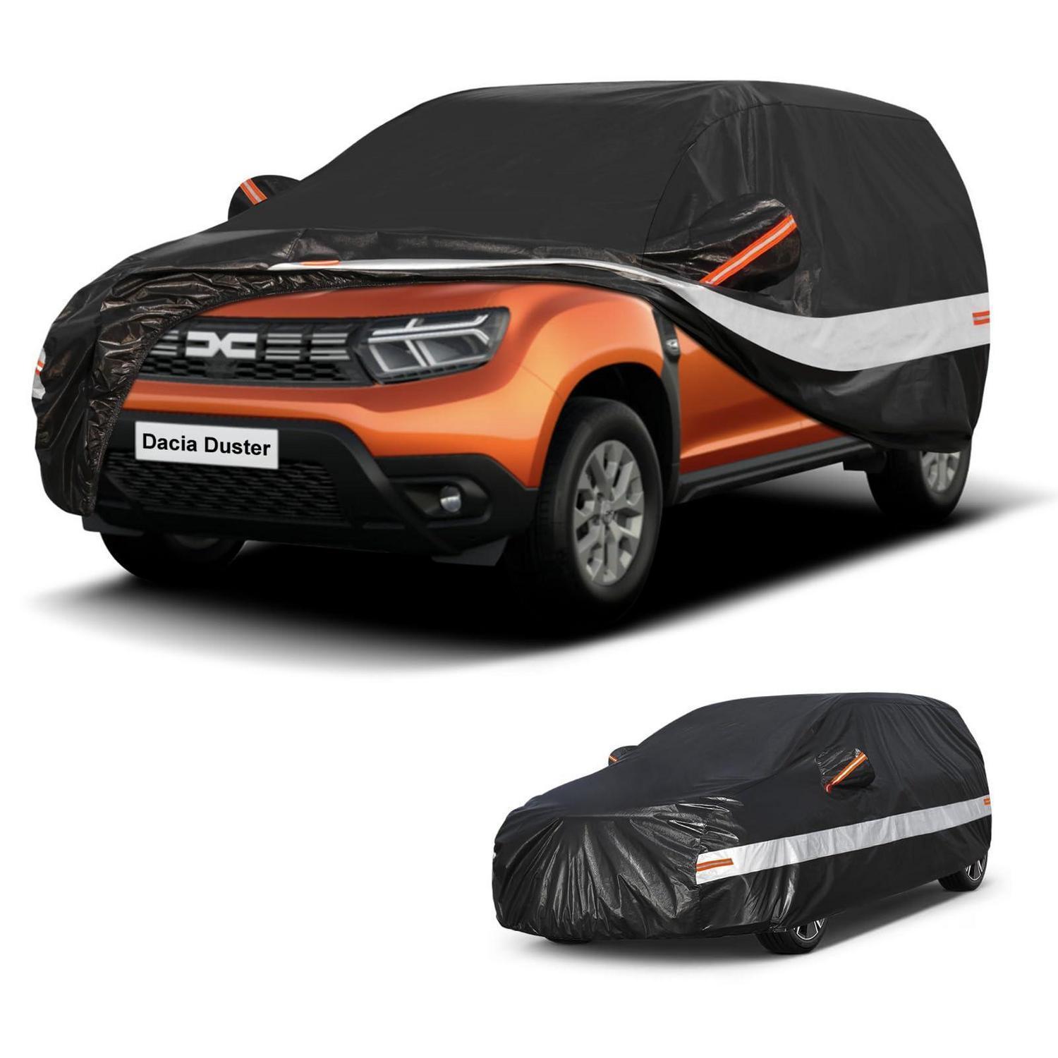 Autoabdeckung Suv 10 Schichten 100% Wasserdicht Für Dacia Duster/renault Duster (2010-2025) Schwarz