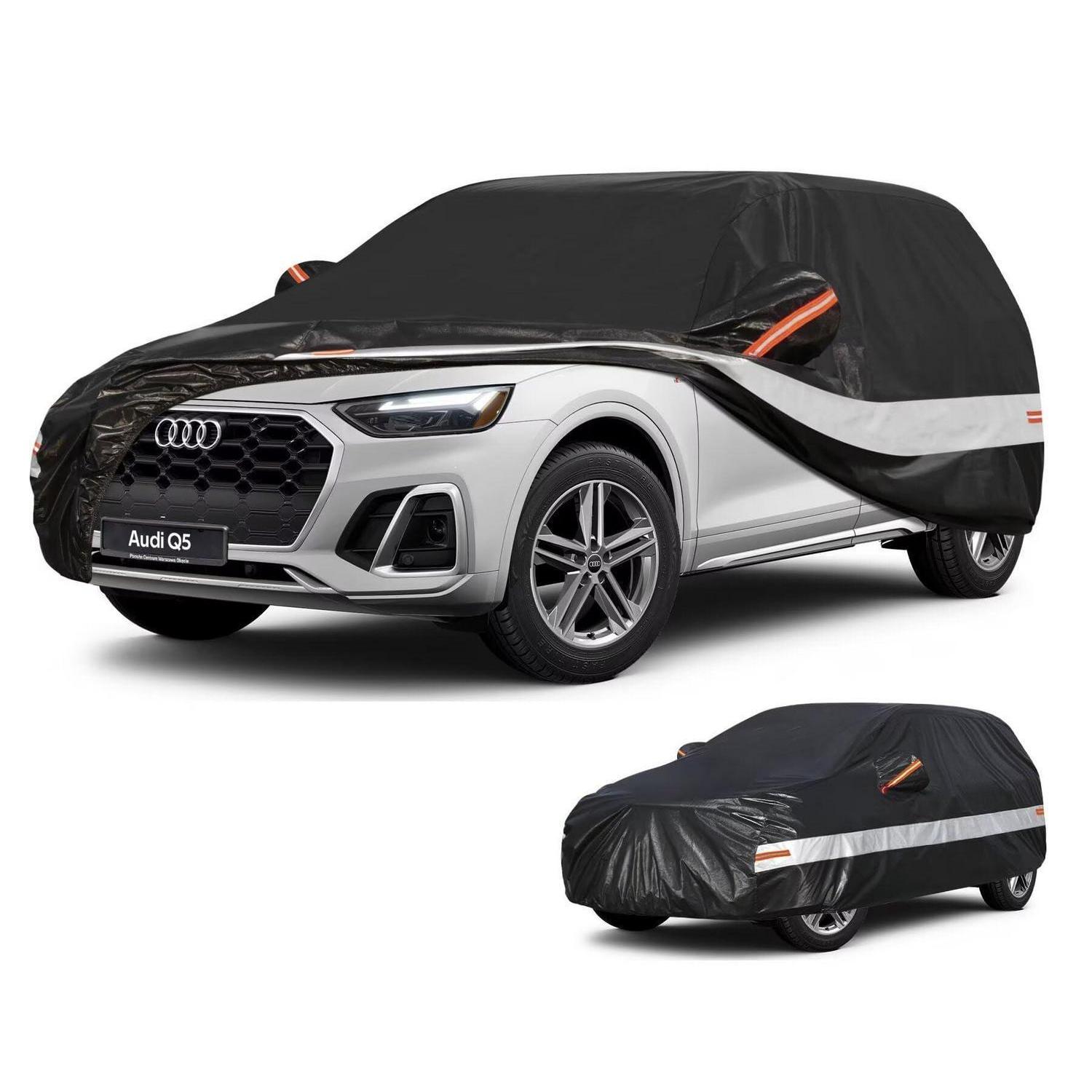 Autoabdeckung Suv 10 Schichten 100% Wasserdicht Für Audi Q5 (2008-2025) Schwarz