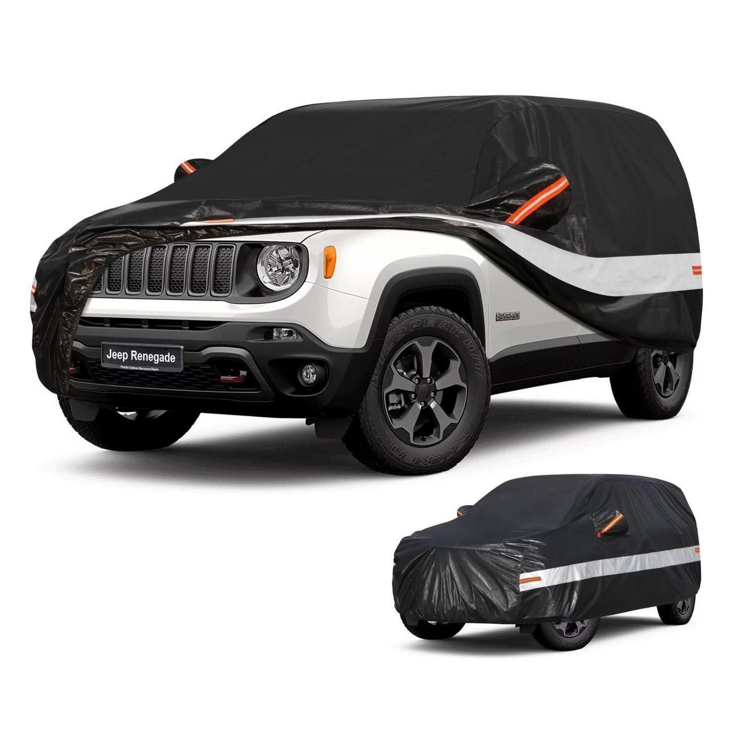 Autoabdeckung Suv 10 Schichten 100% Wasserdicht Für Jeep Renegade (2014-2025) Schwarz