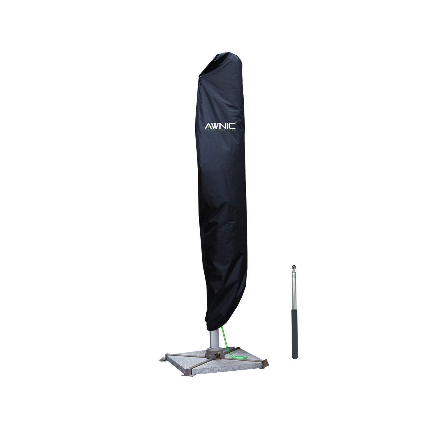 Ampelschirm Schutzhülle 265cm Wasserdicht 420d Polyester Mit Stange